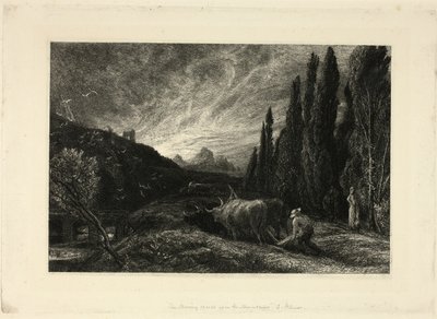 Varhainen kyntömies tekijältä Samuel Palmer