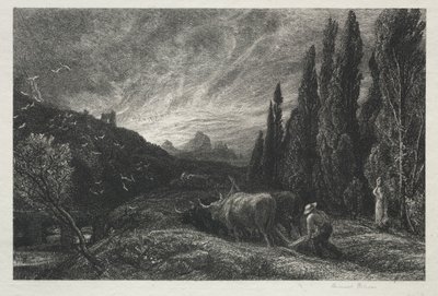 Varhainen kyntäjä. tekijältä Samuel Palmer