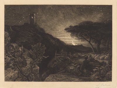 Yksinäinen torni tekijältä Samuel Palmer