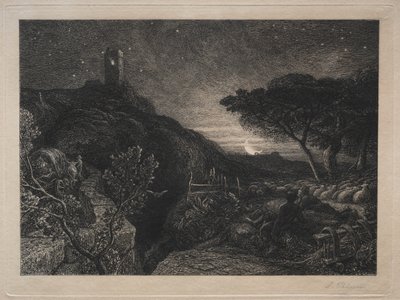 Yksinäinen torni tekijältä Samuel Palmer