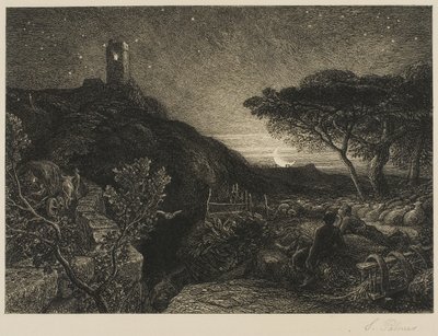 Yksinäinen torni tekijältä Samuel Palmer
