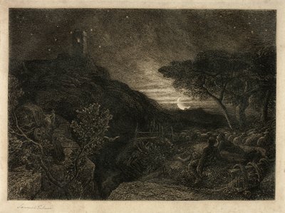 Yksinäinen torni tekijältä Samuel Palmer