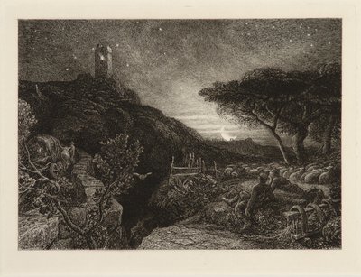 Yksinäinen torni tekijältä Samuel Palmer