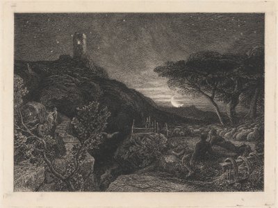 Yksinäinen torni tekijältä Samuel Palmer
