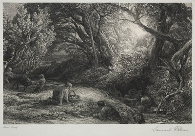 Elämän aamu, 1860-1861. tekijältä Samuel Palmer