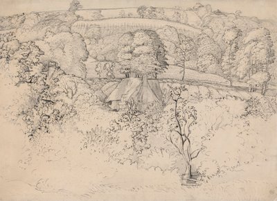 Alkukantainen mökki, Shoreham tekijältä Samuel Palmer