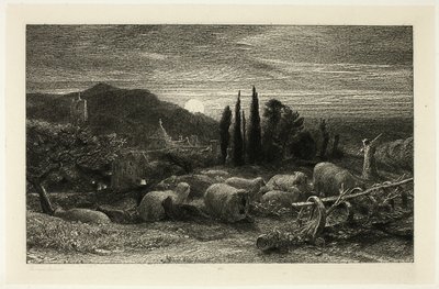 Nouseva kuu tekijältä Samuel Palmer