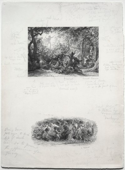 Viiniköynnös, 1852. tekijältä Samuel Palmer