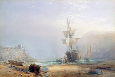 Sumuinen aamu Devonin rannikolla, 1853 tekijältä Samuel Phillips Jackson