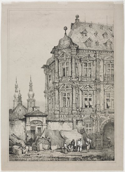 Martinsburgin linna, Mainz, Saksa tekijältä Samuel Prout