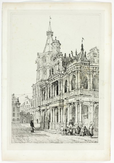 Hotel de Ville, Köln tekijältä Samuel Prout
