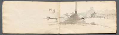 Luonnoskirja: Norham, 1814. tekijältä Samuel Prout