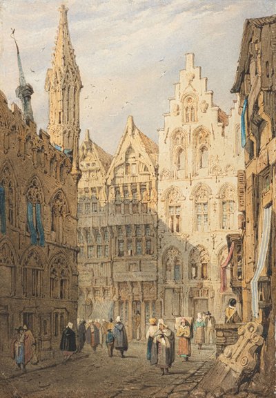 Ypres (akvarelli) tekijältä Samuel Prout