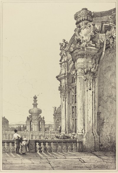Zwingerin palatsi, Dresden tekijältä Samuel Prout