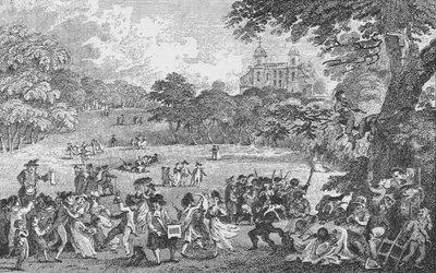 Greenwich Parkissa Whit Mondayna, c1802, 1912. tekijältä Samuel Rawle