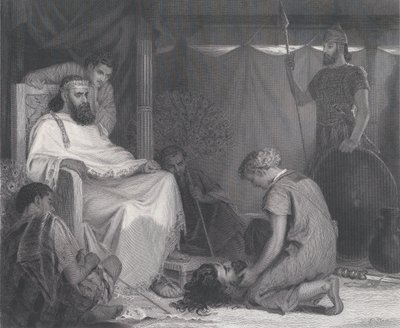 David Brought Before Saul, Art Journalista, vastapäätä s. 100, huhtikuu 1871. tekijältä Samuel S. Smith