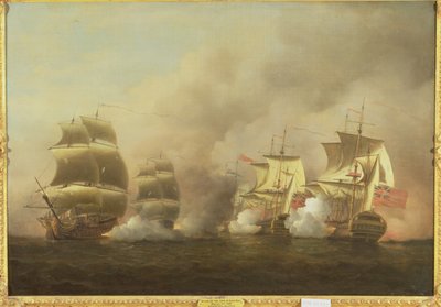 Action Off the Cape of Good Hope, 9. maaliskuuta tekijältä Samuel Scott