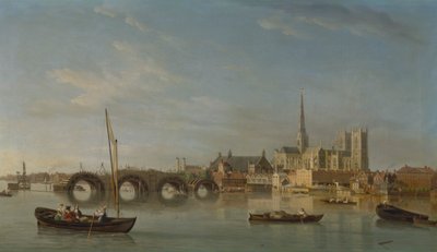 Westminster Bridgen rakennus tekijältä Samuel Scott