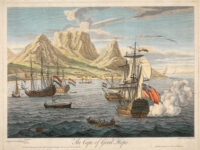 Hyväntoivon niemi, pubi. c1731. tekijältä Samuel Scott