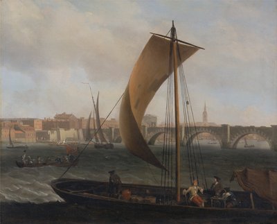 Näkymä Thamesille ja Westminster Bridge tekijältä Samuel Scott