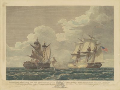 Yhdysvaltain fregatti Yhdysvallat vangitsemassa Britannic Majesty