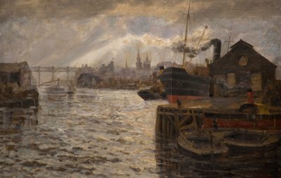 Tyne korkean tason sillalla, 1920 tekijältä Samuel Sykes