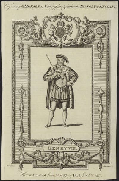 Englannin kuningas Henrik VIII tekijältä Samuel Wale