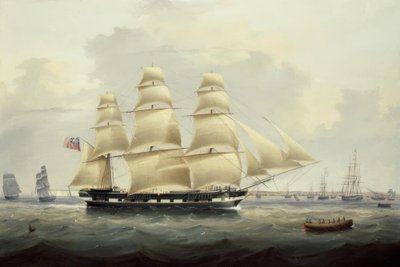 Brittiläinen kauppalaiva etelärannikolla tekijältä Samuel Walters