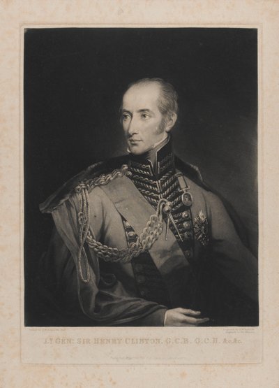Kenraaliluutnantti Sir Henry Clinton, kaivertaja Samuel William Reynolds I (1773-1835) 1. toukokuuta 1827. tekijältä Samuel William II Reynolds