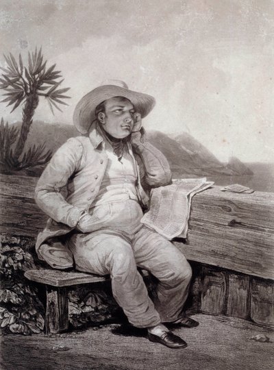 Muotokuva Napoleon I:stä (1769-1821) Sainte Helene -kaiverruksesta Samuel William Reynolds (1773-1835) 1820 Ile d