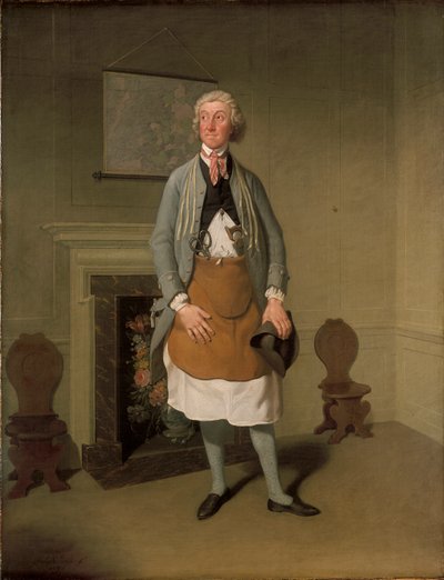 Herra Suett Dicky Gossipin roolissa "My Grandmother" -elokuvassa, 1797 tekijältä Samuel de Wilde
