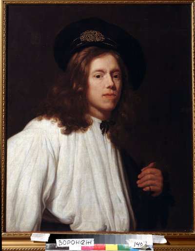 ""Autoportrait" (omakuva) Peinture de Samuel Dirksz van Hoogstraten (1627-1678) 17eme siecle Musée des Beaux Arts Ivan Kramskoy (ou Kramskoi) ja Voronej (Voronezh), Venäjä. tekijältä Samuel van Hoogstraten