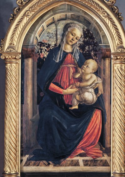 Ruusutarhan Madonna tekijältä Sandro (1444/5-1510) Botticelli