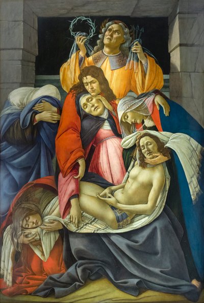Kuollut Kristus suri tekijältä Sandro Botticelli