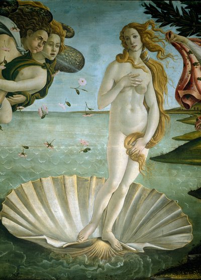 Venuksen syntymä (yksityiskohta) tekijältä Sandro Botticelli