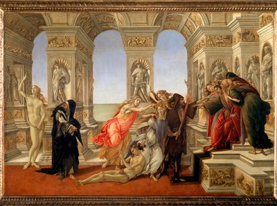 Apellesin herjaus (Tempera kankaalle tekijältä Sandro Botticelli