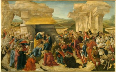 Anbetung der Könige tekijältä Sandro Botticelli