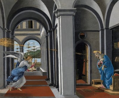 Annunciation tekijältä Sandro Botticelli