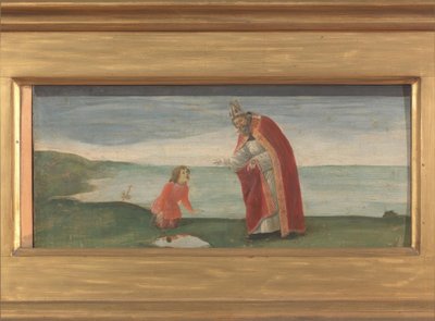 Pyhä Augustinus ja poika rannalla tekijältä Sandro Botticelli