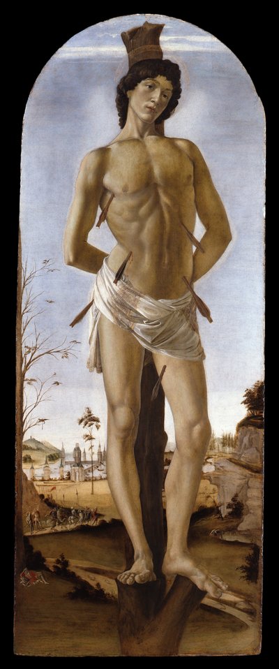 Pyhä Sebastian tekijältä Sandro Botticelli