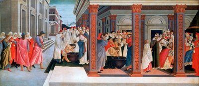 Neljä kohtausta Pyhän Zenobiuksen varhaisesta elämästä, n. 1500 tekijältä Sandro Botticelli