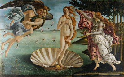 Italian kieli: Venuksen syntymä Venuksen syntymä tekijältä Sandro Botticelli