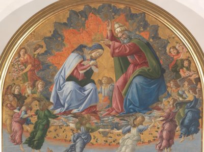 Marian kruunaus neljän pyhän kanssa tekijältä Sandro Botticelli