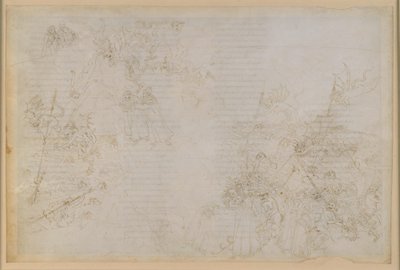 La Divina Commedia, Inferno XXI. Vergilius ja Dante helvetin kahdeksannessa piirissä (Malebolge), 5. bolgia: Julkisten virkojen väärinkäyttäjien rangaistus; Paholaisten johdattama matka tekijältä Sandro Botticelli