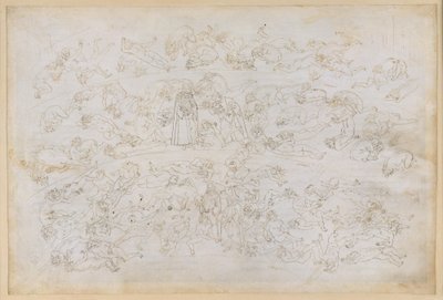 La Divina Commedia, Inferno XXXIII. Helvetin yhdeksäs piiri (Cocytus), 3. alue: Kreivi Ugolinin katumuskertomus; vieraanvaraisuutta pettäneiden rangaistus Ptolemaian jäässä tekijältä Sandro Botticelli