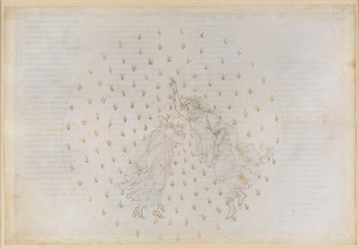La Divina Commedia, Paradiso VI. Toinen planeettakerros (Merkuriuksen taivas): Justinianus kertoo Dantelle keisarikunnan historian ja kertoo Merkuriuksessa olevista vanhurskaiden sieluista tekijältä Sandro Botticelli
