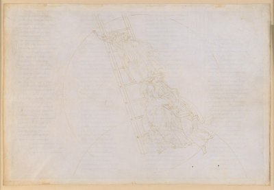 La Divina Commedia, Paradiso XXII. Seitsemäs planeettakerros (Saturnuksen taivas): Pyhän Benediktin kertomus; nousu Jaakobin tikkaita pitkin kiinteiden tähtien taivaalle tekijältä Sandro Botticelli