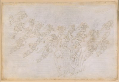 La Divina Commedia, Paradiso XXIX. Yhdeksäs sfääri (kristallitaivas tai Primum Mobile): Beatrice opettaa Dantelle enkelien luomista ja olemusta tekijältä Sandro Botticelli