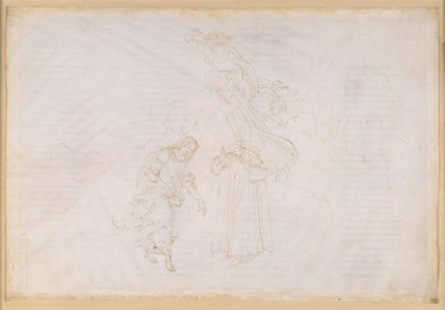 La Divina Commedia, Paradiso XXVII. Kahdeksas taivas (kiinteiden tähtien taivas): Pietari pitää rangaistuspuhteen turmeltuneelle paavikunnalle; nousu kristallitaivaaseen, Primum Mobileen tekijältä Sandro Botticelli