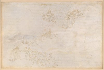 La Divina Commedia, Purgatorio IV. Esipurgatorio: saarirengas, jalustamassiivi ja keskialue; viivyttelijöiden nousu ja katumus tekijältä Sandro Botticelli